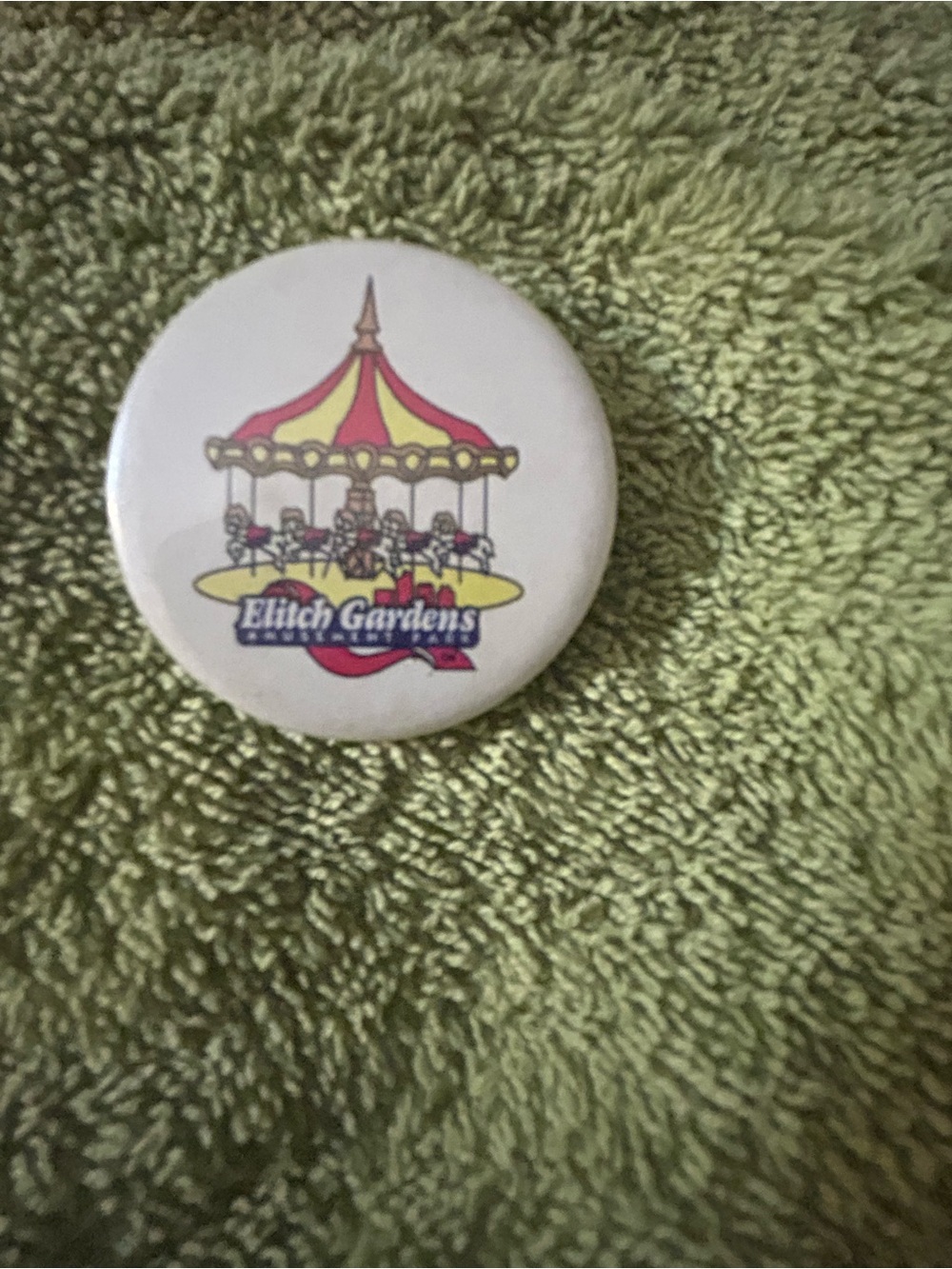 Carousel Collectible Button - Elitch gardens